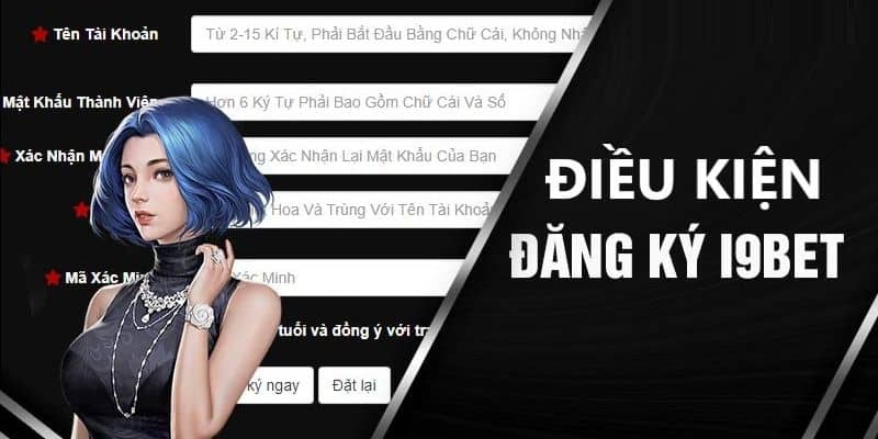 Khi đăng ký I9bet hãy chắc chắn rằng bạn điền đúng và đầy đủ thông tin cá nhân
